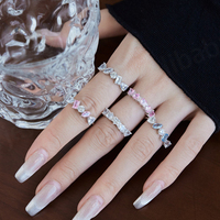 Anillos de Boda de Plata de Lujo con Moissanita Estilo Punk Hip Hop Cubano, Joyería Fina de Moda para Mujeres Modernas Certificadas - ¡Gran Venta!