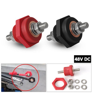 Automotive <b>Battery</b> <b>Terminal</b> Connector 48V DC Red Black Plastic Straight Through For Small Engine Use - Product Image 3