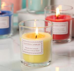 Home Duft Dekor Rauchfreie Aroma therapie Duft kerzen Kleine natürliche Soja Wachs Kerze von Ingwer Blume Jasmin Flieder Rose - Product Image 2
