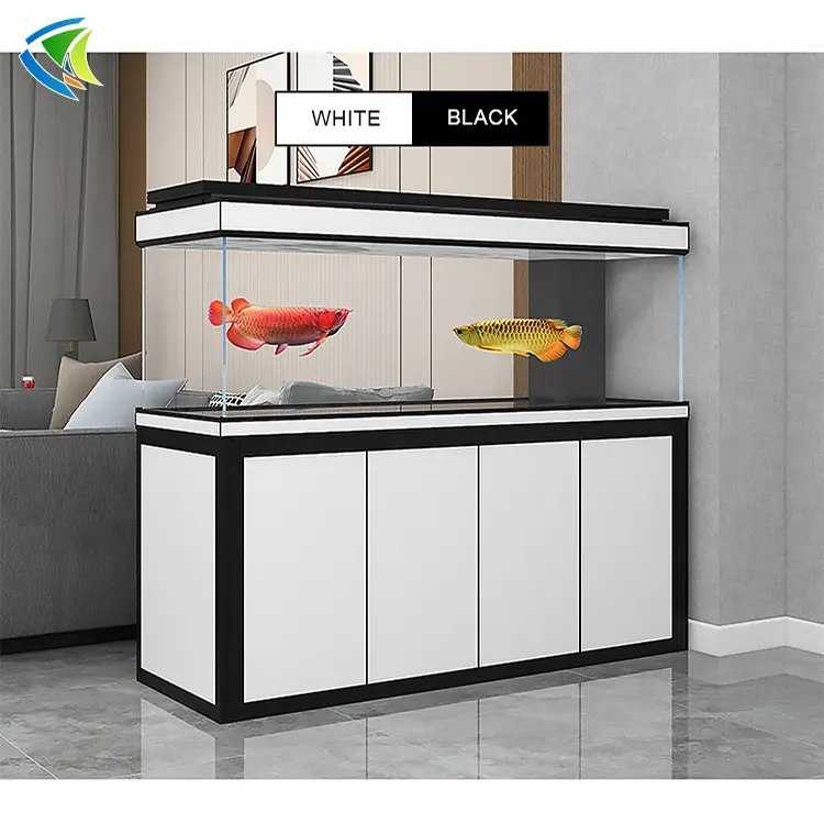China manufacturer hot selling cabinet fish tank can be customized to produce aquarium fish raising glass material