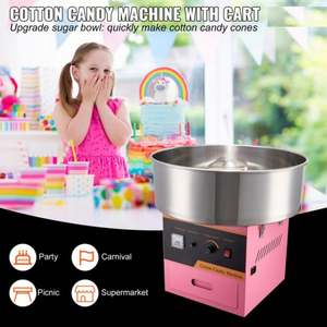 Machine à barbe à papa électrique 1000W avec bol en acier inoxydable pour fête rose - Product Image 5