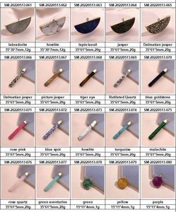 Liontin Bentuk Panah Kualitas Tinggi, Liontin Panah Obsidian Kristal Aate Alami, Kepribadian Wanita Dilengkapi Liontin Batu Mentah - Product Image 5