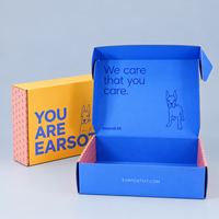 Boîte d'expédition en carton ondulé pour produits pour animaux de compagnie, impression couleur personnalisée, vente en gros, design aux couleurs vives