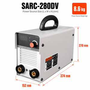 Machine à souder à double tension 220V <span class=keywords><strong>Sarc</strong></span> 200DV/250DV/280DV VRD Anti Stick Lift TIG Inverter Stick Welder pour tiges de soudage 6011 - Product Image 2