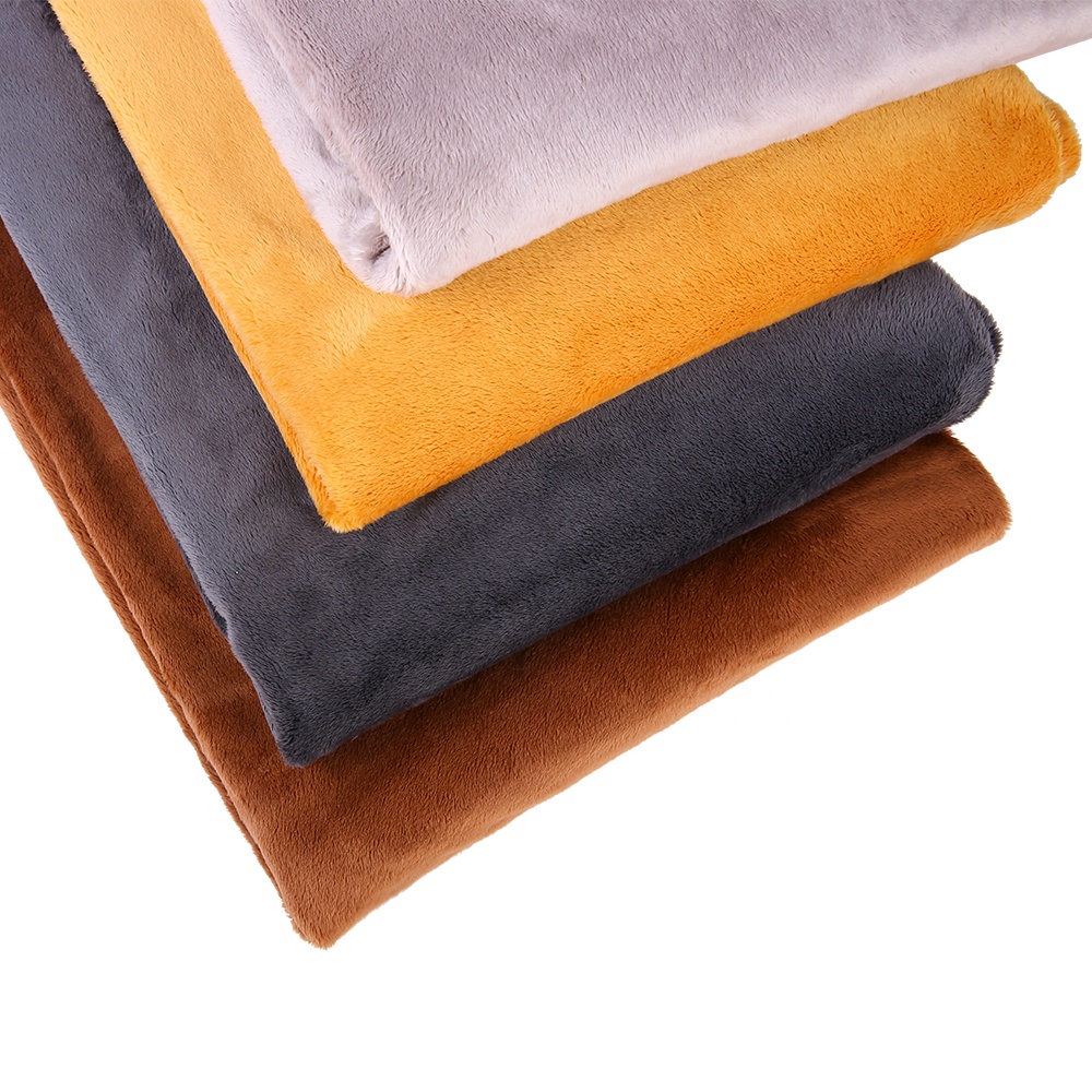 Оптовая продажа, 5 мм, супермягкая игрушка из 100% полиэстера, вязаная бархатная трикотажная ткань из искусственного меха для пальто и одеяла