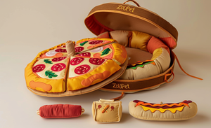 Jouet pour chien interactif de qualité supérieure, écologique, réaliste, imperméable, en forme de boîte à <span class=keywords><strong>pizza</strong></span>, rembourré, de la marque Manufacturer Premium Quality Luxury. - Product Image 4