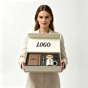 Set de Regalo Corporativo de Lujo 5 en 1 con Logotipo Personalizado, Libreta A5, Bolígrafo, Taza de Cerámica, Posavasos y Llavero para Uso Empresarial - Product Image 2