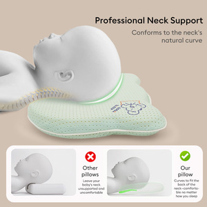 Baby Silicone Bear <b>Pillow</b> with <b>Cute</b> Ears Infant Comfortable Sleeping <b>Pillow</b> - Product Image 6