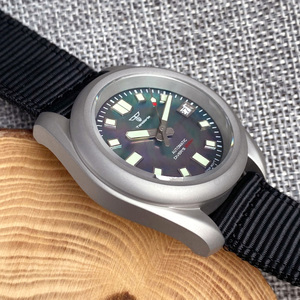 Reloj DE BUCEO automático para hombre Tandorio SKX <span class=keywords><strong>Mod</strong></span> 40mm NH35 movimiento MOP Dial Sandblast Case 200M impermeable luminoso - Product Image 2