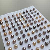 Perles Edison assorties de qualité AAAAA, rondes parfaites, 10-12 mm, multicolores, perles d'eau douce, perles pour bijoux DIY, sans trous, vente en gros