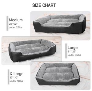 Große und mittelgroße Haustier betten für Hunde und Katzen Bequemer Plüschs chaum Komplett zerlegt Wasch bare XL-Größe in Karton verpackung - Product Image 2