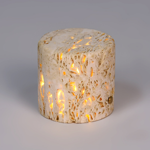 Lampe de table rechargeable en pierre naturelle, lampe de table portable USB en marbre avec lumière chaude pour la décoration intérieure et extérieure - Product Image 4