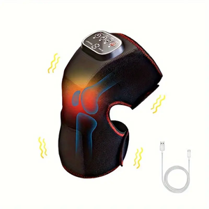 Massaggiatore per Ginocchia Ricaricabile Senza Fili con Riscaldamento, Vibrazione e Terapia a Compressione d'Aria, Cuscinetto per Alleviare il Dolore al <span class=keywords><strong>Ginocchio</strong></span> - Product Image 1
