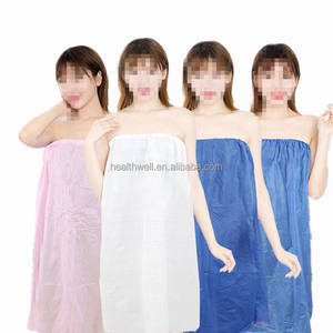 กระโปรงผ้าใยสังเคราะห์สีฟ้าแบบใช้แล้วทิ้งพร้อมยางยืด - Product Image 2