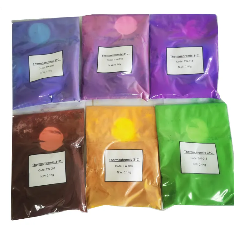 Isı duyarlı pigment isı reaktif pigment termokromik pigment sıcaklık değişen renk sıcaklığı duyarlı toz