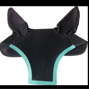 Benutzer definierte Pferde fliegen maske Atmungsaktive Anti-Mücken fliege Elastische Pferde gesichts abdeckung Schutz Mesh Gesichts schutz mit Ohren Pferde maske - Product Image 2
