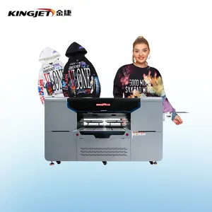 Tekstil garmen A3 Desktop kain Digital Format besar termurah Dual Head A2 Dtg Printer langsung ke T-Shirt mesin cetak