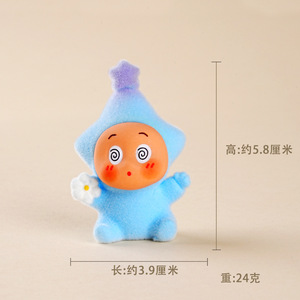 Carino <span class=keywords><strong>cartone</strong></span> <span class=keywords><strong>animato</strong></span> Kawaii Mini floccante stella del bambino mistero sorpresa borsa cieca per bambini giocattolo regalo personaggio bambola figurina per portachiavi - Product Image 2