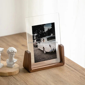 Bằng Gỗ Sồi U Hình Dạng Màu Đen Óc Chó Bằng Gỗ Hình Dạng U <span class=keywords><strong>Acrylic</strong></span> Hình Ảnh Khung Ảnh Khung Với Óc Chó Sồi - Product Image 5