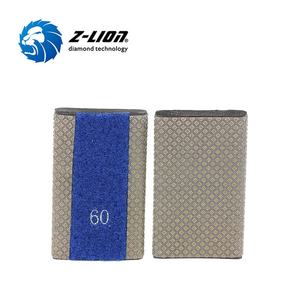 Bloc de ponçage en mousse à main avec rainures et boucles électro-plaquées diamant - Product Image 3