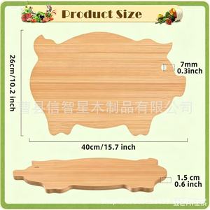 Tabla de cortar de bambú con forma de animales, multifuncional para uso doméstico en la cocina - Product Image 4