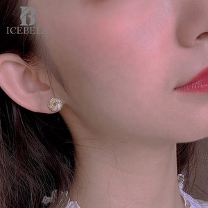 אופנה ייחודית הסיטונאית zercon עגילי תכשיטים 925 כסף סטרלינג כסף סטרלינג 18 קראט עגיל - Product Image 5