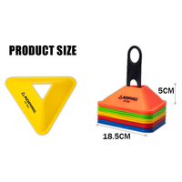 Équipement d'entraînement de football marqueur de vitesse disques agilité formation signe plat entraînement de football plaque triangle logo