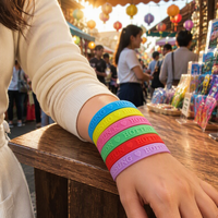 Bracelets en silicone personnalisés avec logos en relief - Colorés et durables pour les événements, les promotions et les cadeaux