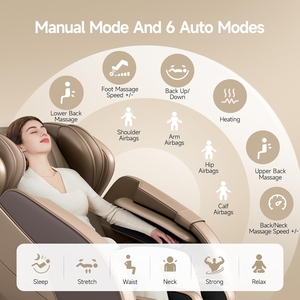 Chair Modes Zero Gravity Shiatsu Built-in Heat System Airbag With Scan Deep Yoga Chair Chair Massag Re - Product Image 3