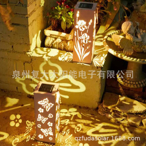 Luces Solares de Jardín LED con Diseño de Mariposa y Flores, Lámpara de Camino para Exteriores Resistente al Agua, Independiente, 12V DC - Product Image 3