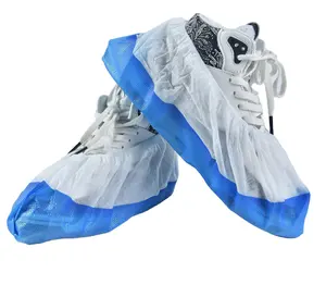 Hos pital Disposable Overshoe Cpe Me dical Plastic Waterproof Oversho Ppe Sur gical Shoe Cover