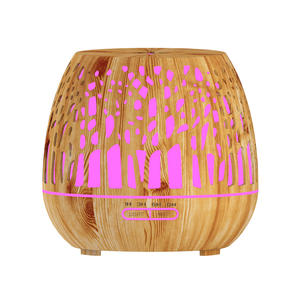 Difusor de Aroma con Diseño de Madera y Humidificador Ultrasónico de 400ml para Hogar, Oficina y Dormitorio con Temporizador y Luz LED - Product Image 3