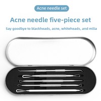 Rose Milare Source Manufacturers Grosir Set Alat Ekstraksi Jerawat & Komedo 5-Piece dari Baja Tahan Karat