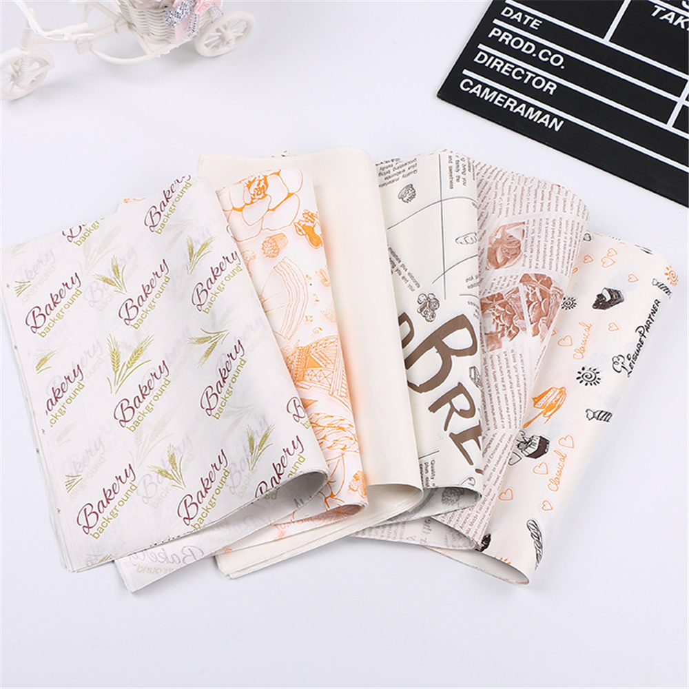 Custom Wrapping Paper Wholesale Printed Wax Brown Sandwich