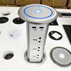 Toma de corriente emergente tipo elevación automática de fábrica, <span class=keywords><strong>Protector</strong></span> de sobretensión oculto, tira de alimentación de 10W, cargador inalámbrico - Product Image 3