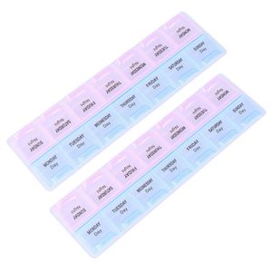 Venta al por Mayor 2024, Estuche para Pastillas de 7 Días, Caja con 14 Compartimentos, Pastillero de Plástico - Product Image 4