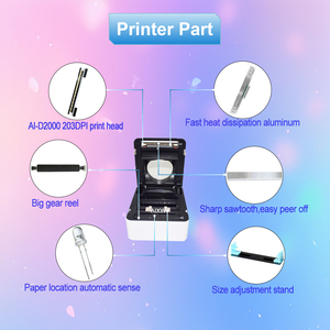 Aixw 4x6 sticker Máy in nhiệt kích thước lớn giấy bên trong 110mm vận chuyển máy in nhãn với USB wifi-sản phẩm trong kho - Product Image 2