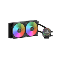 Kit de refroidissement liquide PC par radiateur 240mm-Ventilateurs RVB à pompe silencieuse haute performance pour la construction de PC de jeu