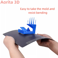 FDM cetak 3D pijakan bangunan sneakers lembaran baja PEI kasur panas fleksibel magnetik, baja pegas PEI 235x235mm untuk ELEGOO