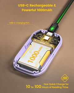 Glocusent nuevo 3 <span class=keywords><strong>Colo</strong></span> 5 nivel de brillo Lámpara de lectura Led Flexible Usb recargable Clip en luz de lectura de libros para lectura - Product Image 5