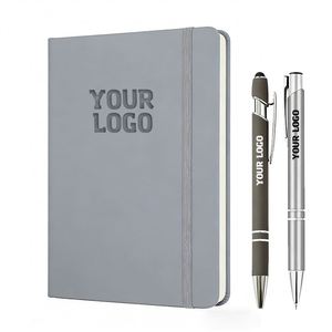 Custom Printed Business Gift Journal <b>Notebooks</b> Classic Ruled Hardcover Medium <b>Notebook</b> A5 with Logo - Product Image 1