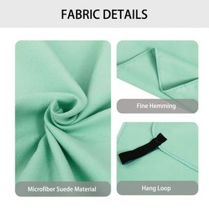 Serviette de voyage en microfibre unie surdimensionnée portable pour hommes et femmes, idéale pour la randonnée, le fitness et l'entraînement, avec logo personnalisé - Product Image 3