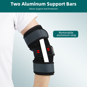 1 Soporte de Codo Ajustable con <span class=keywords><strong>4</strong></span> Férulas Metálicas Removibles, Estabilizador de Brazo, Protección para Túnel Cubital y Deportes de Tenis - Product Image 2