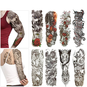 Tatuaje <span class=keywords><strong>3D</strong></span> temporal impermeable manga grande <span class=keywords><strong>brazo</strong></span> completo al por mayor - Product Image 2