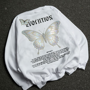 <span class=keywords><strong>Felpa</strong></span> Invernale da Uomo Oversize <span class=keywords><strong>con</strong></span> Cappuccio, Ricamo 3D e Design <span class=keywords><strong>con</strong></span> <span class=keywords><strong>Farfalla</strong></span> in Strass, Stile Hip-Hop Streetwear - Product Image 3