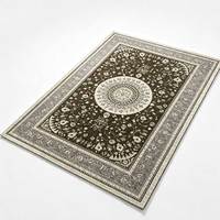 Vintage Orientalischer Medaillon-Rechteck-Teppich, verwaschenes Blumenmuster, Polyester, rutschfest, für Wohnzimmer, persischer Stil, Heimdekoration