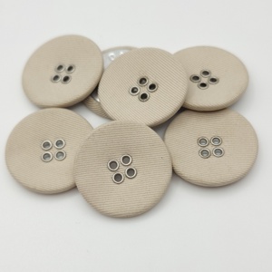 Tùy chỉnh 4 lỗ dây giày bọc vải vải bao phủ may nút - Product Image 2