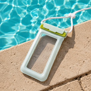 Sac étanche pour téléphone en PVC IPX8 avec cordon de cou, écran tactile, sac étanche pour téléphone en PVC pour la natation, la plage, la plongée en apnée - Product Image 5