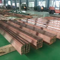 Barre omnibus en cuivre pur 99.99% Prix de barre plate en cuivre personnalisé pour centrale électrique 85*10*5000mm