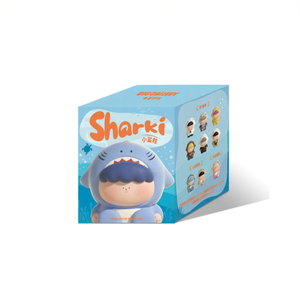 Venta al por mayor: Nueva caja sorpresa auténtica de figuras de animales Sharki en miniatura de PVC, 16 piezas/set, adorno lindo para escritorio/coche, regalo en stock. - Product Image 6